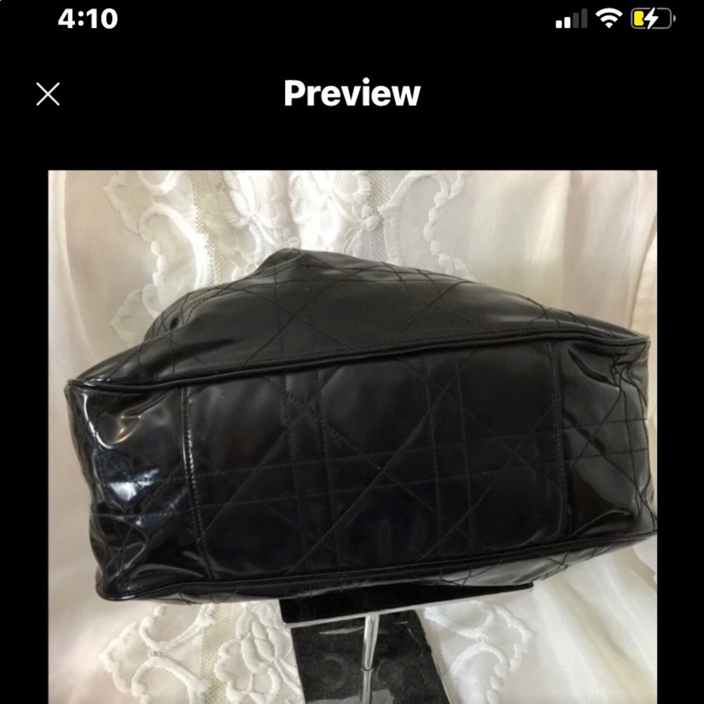 DIOR CANNAGE LAMBSKIN Shoulder HANDBAG. - Picture 5 of 10